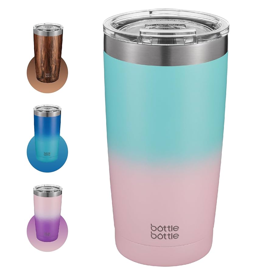 Amazon | BOTTLE BOTTLE ステンレス タンブラー 600ml 蓋付き